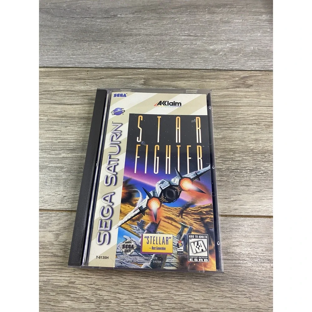 Star Fighter Sega Saturn 1996 Acclaim Space Combat‎ Flight Sim T-8135H Long Box